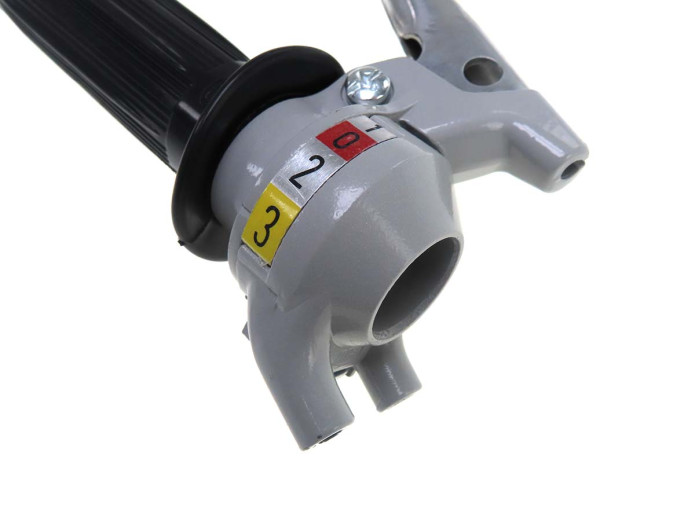 Links schakelgreep 3-speed Magura grijs zwart stalen hendel