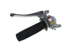 Handle set left shift lever 3-Speed Magura grey / black (solid aluminium lever)