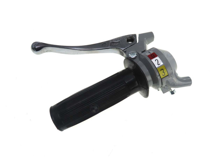 Handle set left shift lever 3-Speed Magura grey / black (solid aluminium lever) main