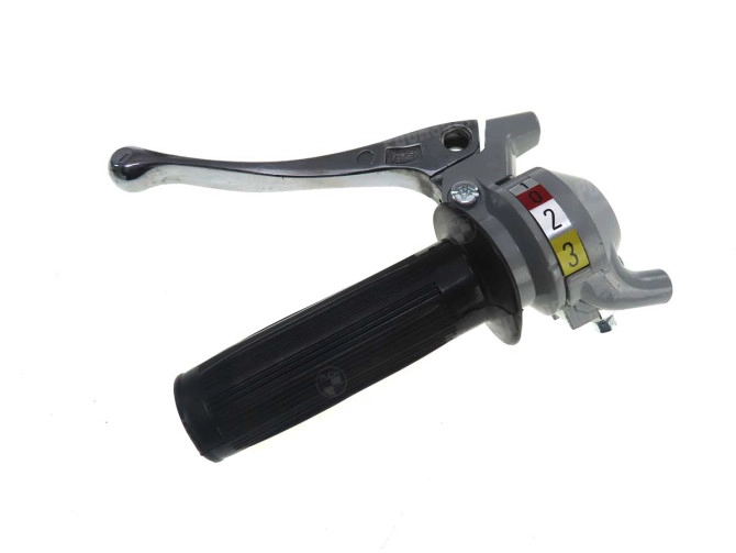 Set left shift lever 3-Speed Magura grey solid aluminium main