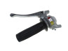 Handle set left shift lever 3-Speed Magura grey / black (solid aluminium lever) thumb extra