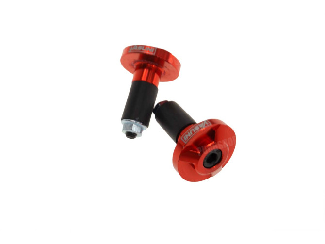 Handlebar weights vibration damper kit Yasuni Pro-race red main