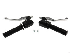 Handle set left / right modern block model black Puch Monza / universal