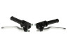 Handle set left / right modern block model black Puch Monza