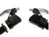 Handle set left / right modern block model black Puch Monza