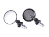 Mirror set bar-end version round black foldable
