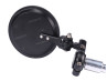 Mirror set bar-end version round black foldable