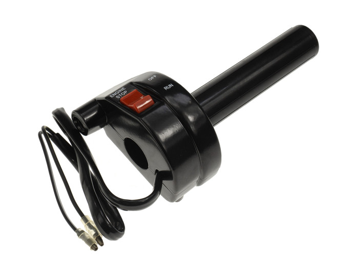 Greepset rechts snelgas gashendel universeel met schakelaar