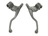 Handle set brake lever kit Lusito M84 GR short silver grey thumb extra