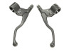 Handle brake grips set Lusito Lusito M84 short silver grey