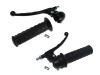 Handle set left / right Lusito original black A-quality set (brake light) thumb extra