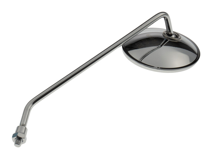 Mirror round M8 chrome left side (with E4 mark)