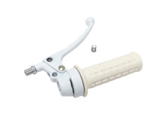 Griffsatz Rechts Gasgriff Lusito Modell Nachbau Weiss (Bremslicht) Griffsatz Rechts Gasgriff Lusito Modell Nachbau Weiss (Bremslicht)