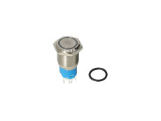 Aan / uitknop 16mm LED rood 12V universeel
