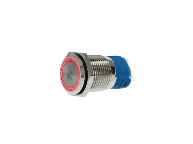On/off Button 16mm LED Red 6V Universal product