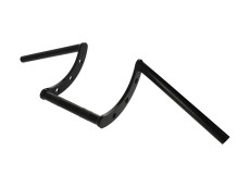 Stuur universeel custom gebogen zwart 22mm