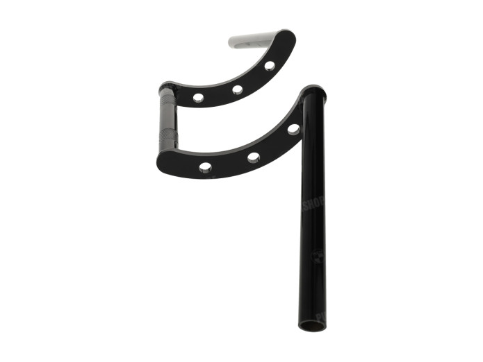 Handlebar universal custom bent black 25mm
