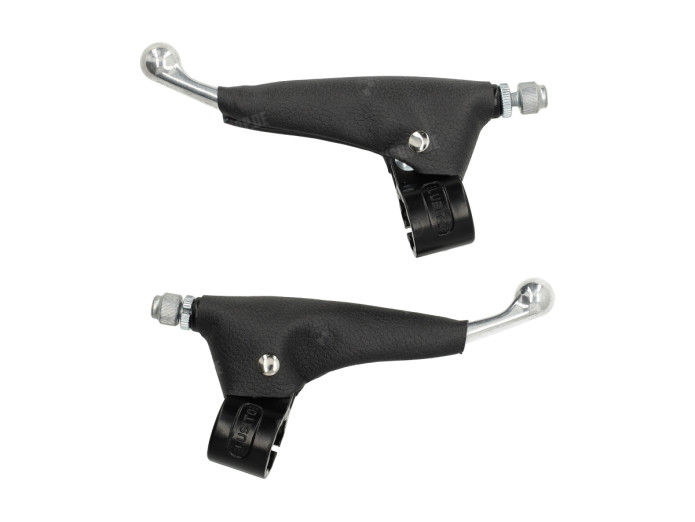 Handle grip brake lever covers classic universal black