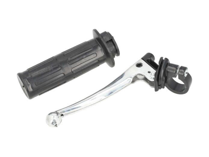 Handle set right throttle lever classic as original NTS black 