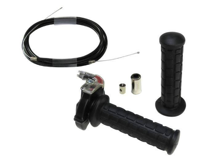 Griffsatz Rechts Schnellgasgriff Lusito Schwarz Transparent