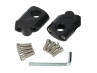 Puch Sturen / Delen Stuurklem Maxi CNC zwart Stuurklem Riser set pullback 22mm zwart universeel CNC