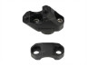 Puch Sturen / Delen Stuurklem Maxi CNC zwart Stuurklem Riser set pullback 22mm zwart universeel CNC