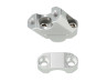 Handlebar riser set pullback 22mm silver universal CNC