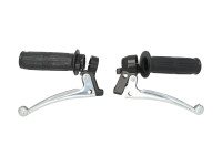 Greepset links / rechts NTS A-kwaliteit zwart als origineel (remlicht / choke)