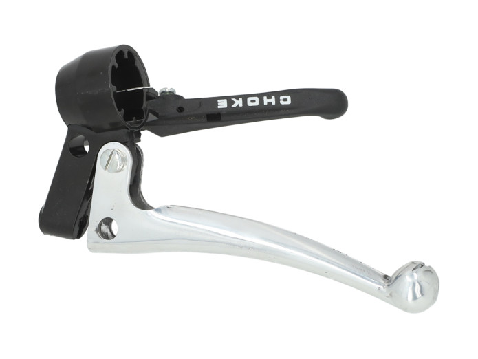 Handle set left / right NTS A-quality black as original (brake light / choke)