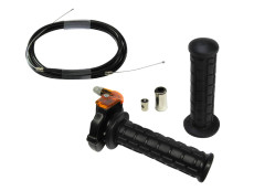 Handle set right quick action throttle Lusito M84 black with throttle cable set
