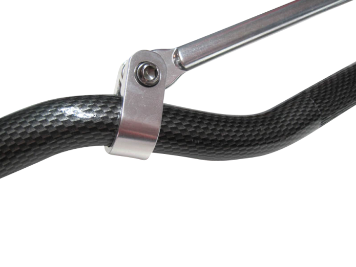 Stuur universeel DMP smal aluminium carbon