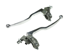 Handle set brake lever kit alu long with brakelight switch / mirror mount