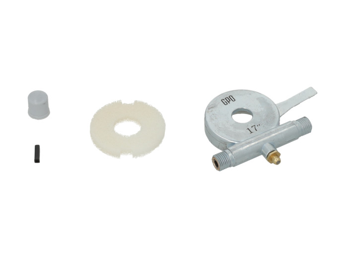 Telleraandrijver Puch Maxi / diverse modellen GPO model metaal met smeernippel 11mm as 33mm lip