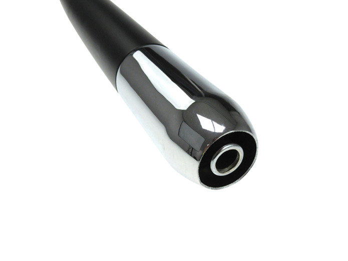 Exhaust silencer 28mm cigar black / chrome 560mm universal 