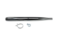 Exhaust silencer 65mm for 28mm manifold Sachs / Hercules chrome 