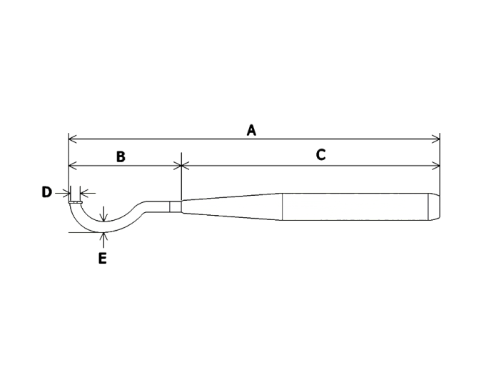 Exhaust silencer 28mm cigar chrome 700mm universal