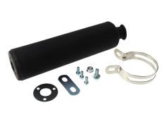 Exhaust silencer universal Tecnigas matt black