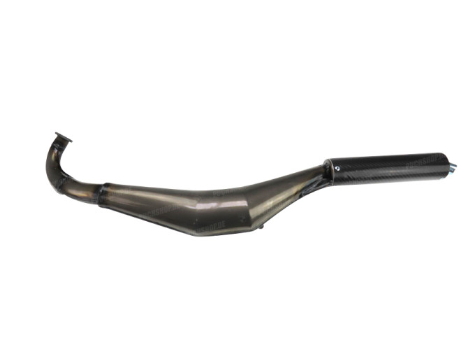 Exhaust Puch Maxi / E50 28mm Simonini blank with carbon silencer 1