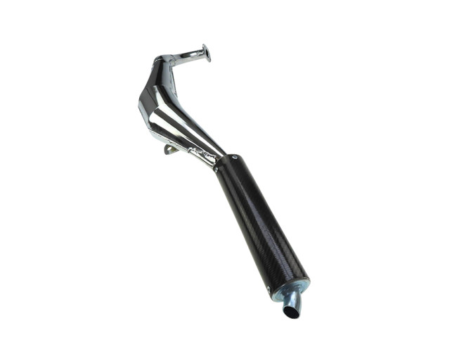 Exhaust Puch Maxi / E50 28mm Simonini chrome carbon silencer product