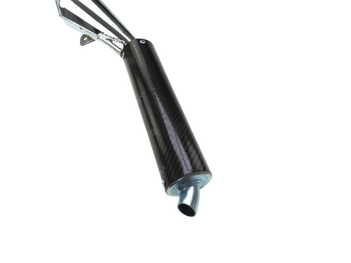 Auspuff Puch Maxi / E50 28mm Simonini Chrom Carbon Dämpfer