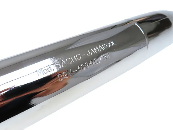 Auspuff Dämpfer 32mm Zigarre Jamarcol Resonanz für Sachs Chrom product