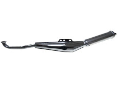 Exhaust Puch Maxi / E50 25mm Jamarcol Biturbo-look chrome / alu