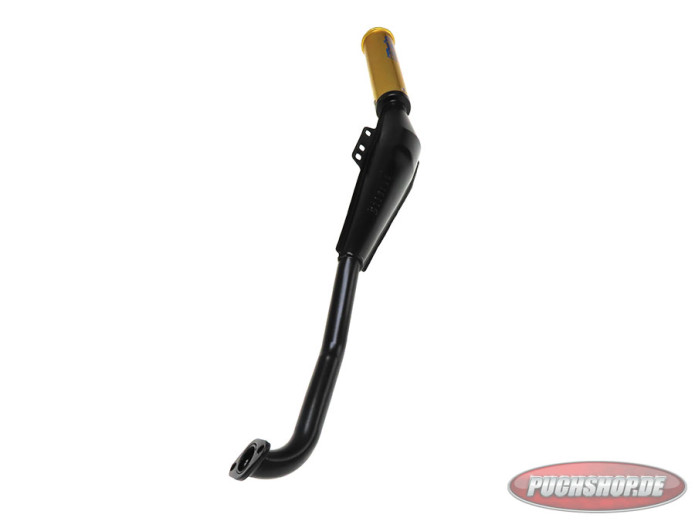 Exhaust Puch Maxi / E50 25mm Biturbo Gold black exclusive