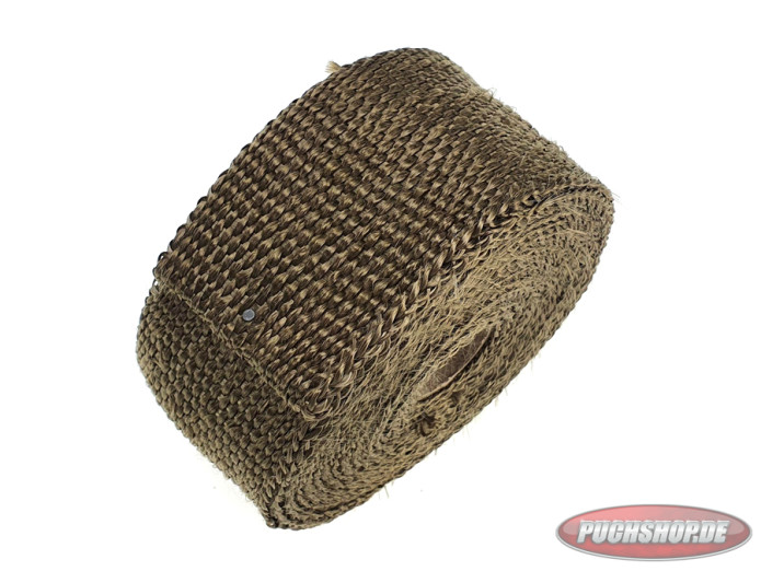 Uitlaat hitteband / heatwrap titanium (5cm x 5 meter)