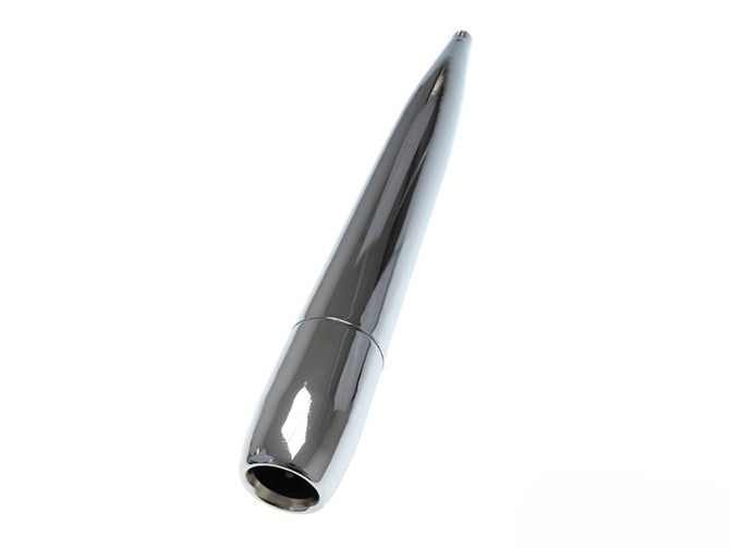 Exhaust silencer 28mm cigar resonance chrome 730mm product