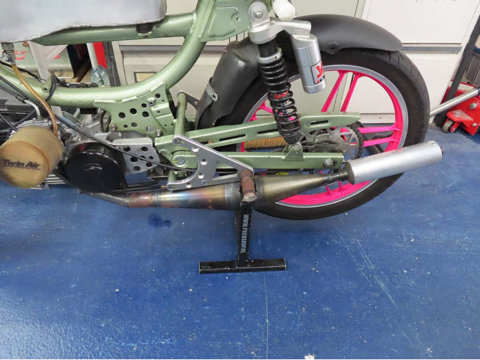 Uitlaat Puch Maxi E50 28mm Homoet P6 PSR blank race special