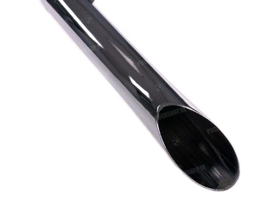 Auspuff Sidepipe chrom Puch Maxi L, S - RBO Webshop