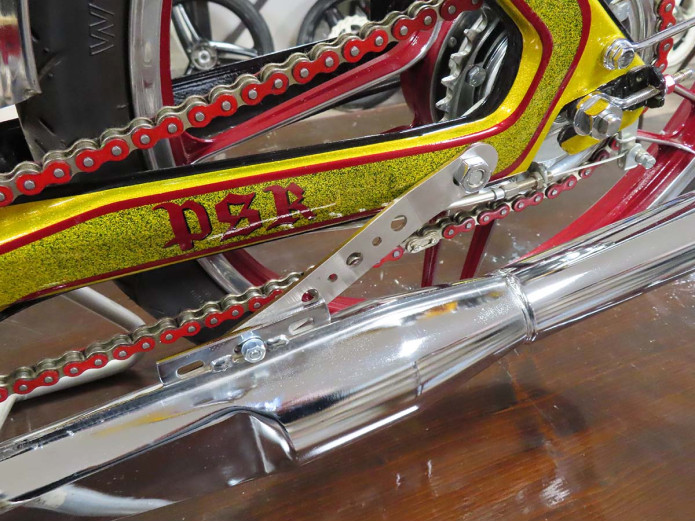 Uitlaatbeugel Puch Maxi N / K RVS racing