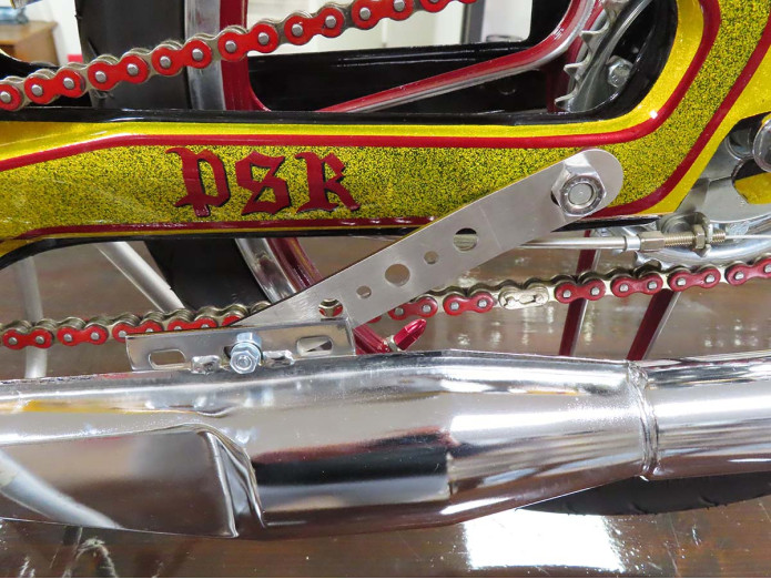 Uitlaatbeugel Puch Maxi N / K RVS racing