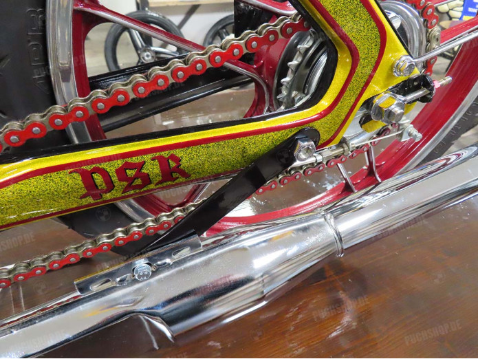 Auspuffhalterung Puch Maxi N / K Edelstahl standard Glans Schwarz